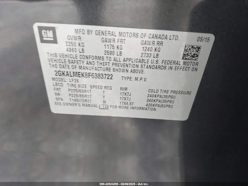 2015 GMC TERRAIN SLE-1