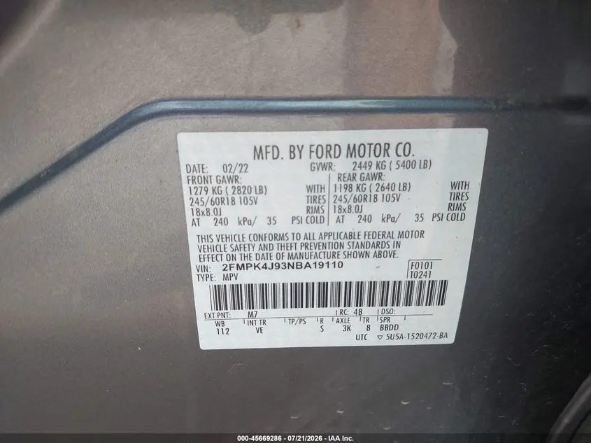 2022 FORD EDGE SEL