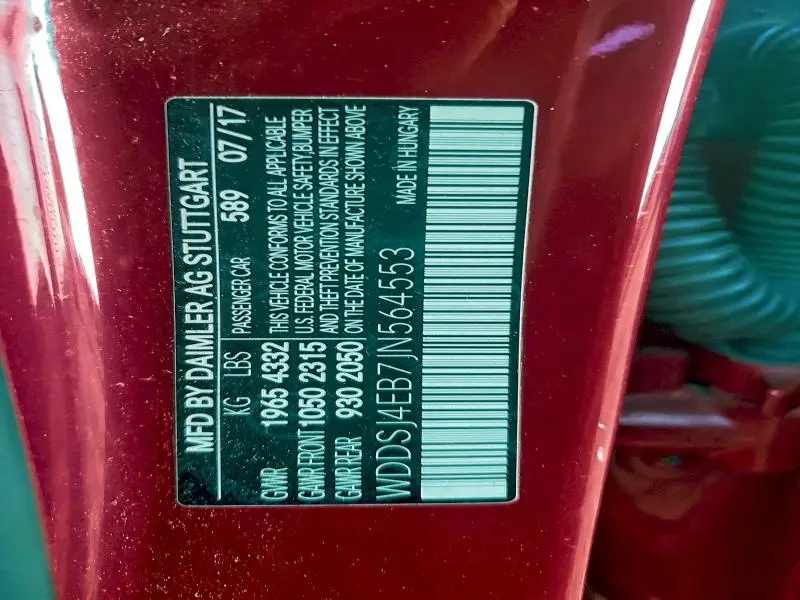 2018 MERCEDES-BENZ CLA 250  