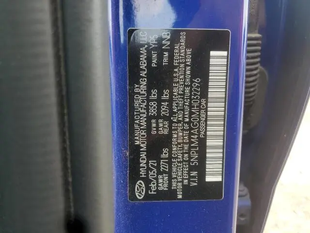 2021 HYUNDAI ELANTRA SEL  