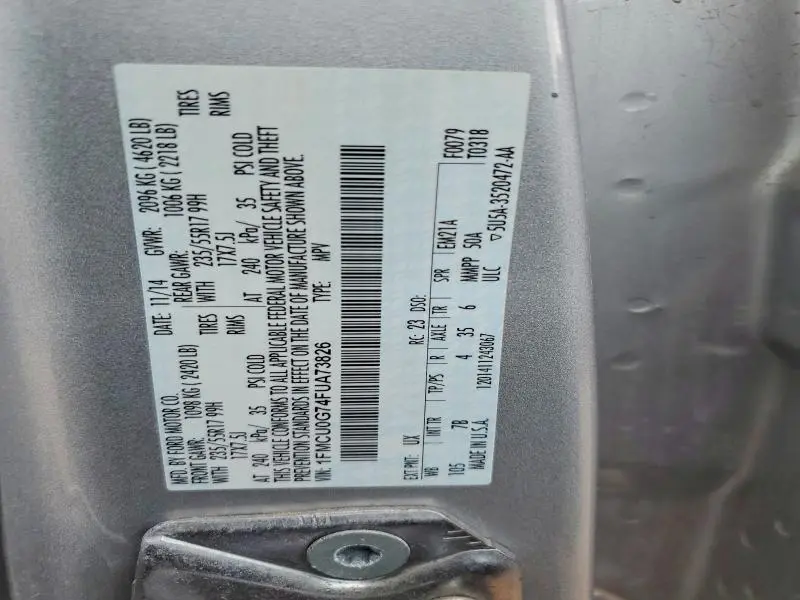 2015 FORD ESCAPE SE  