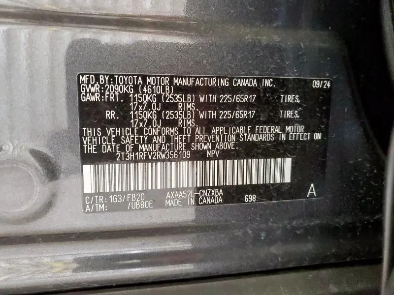 2024 TOYOTA RAV4 LE  