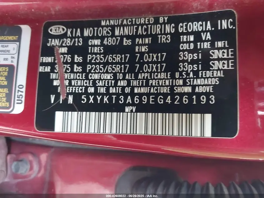 2014 KIA SORENTO LX
