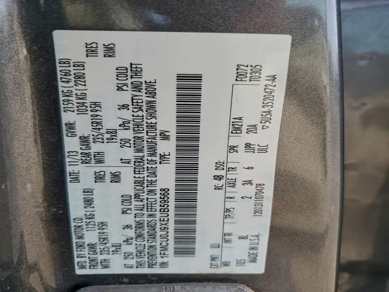 2014 FORD ESCAPE TITANIUM  