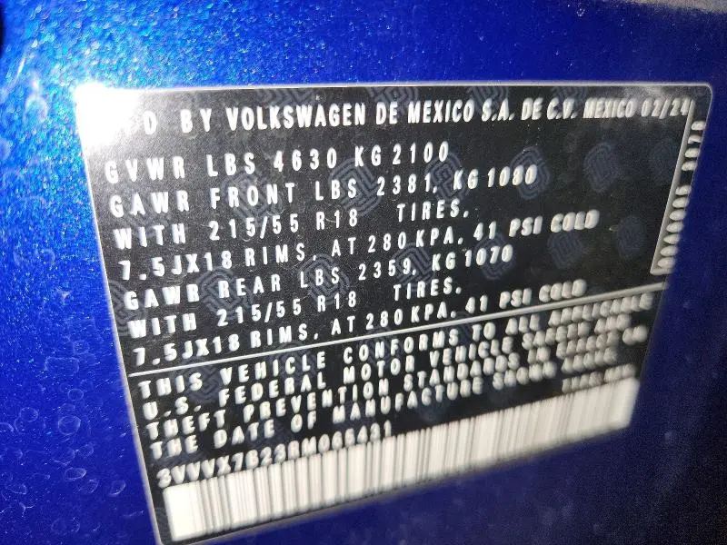 2024 VOLKSWAGEN TAOS SE  