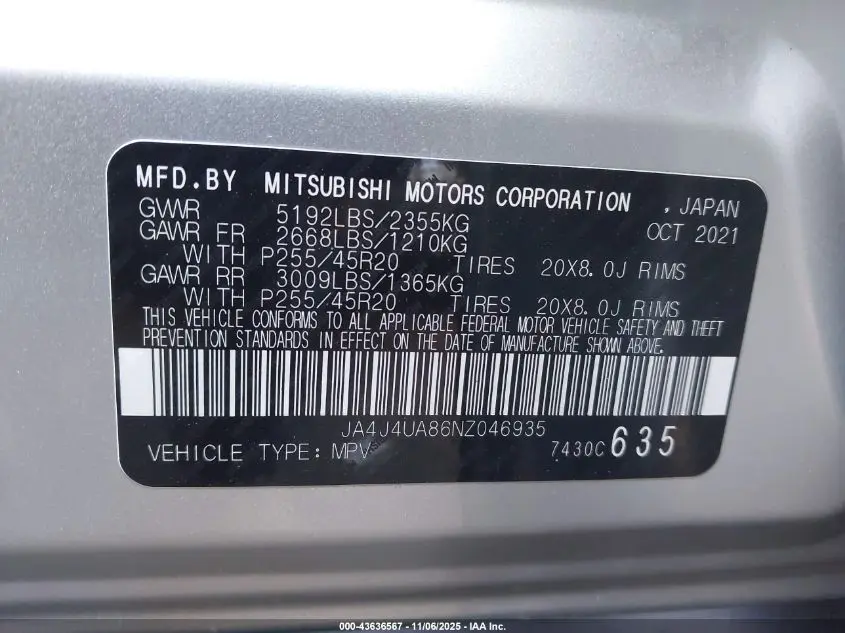 2022 MITSUBISHI OUTLANDER BLACK EDITION S-AWC/SE 2.5 S-AWC/SE LAUNCH EDITION S-AWC