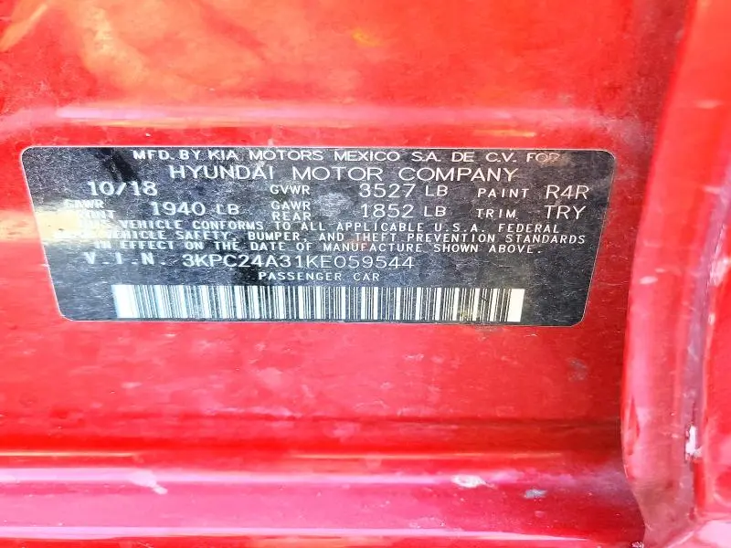 2019 HYUNDAI ACCENT SE  