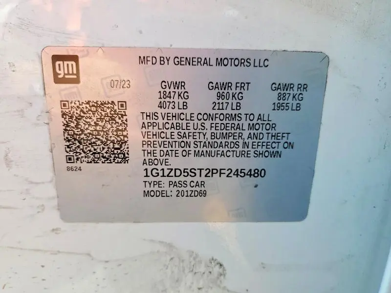 2023 CHEVROLET MALIBU LT  