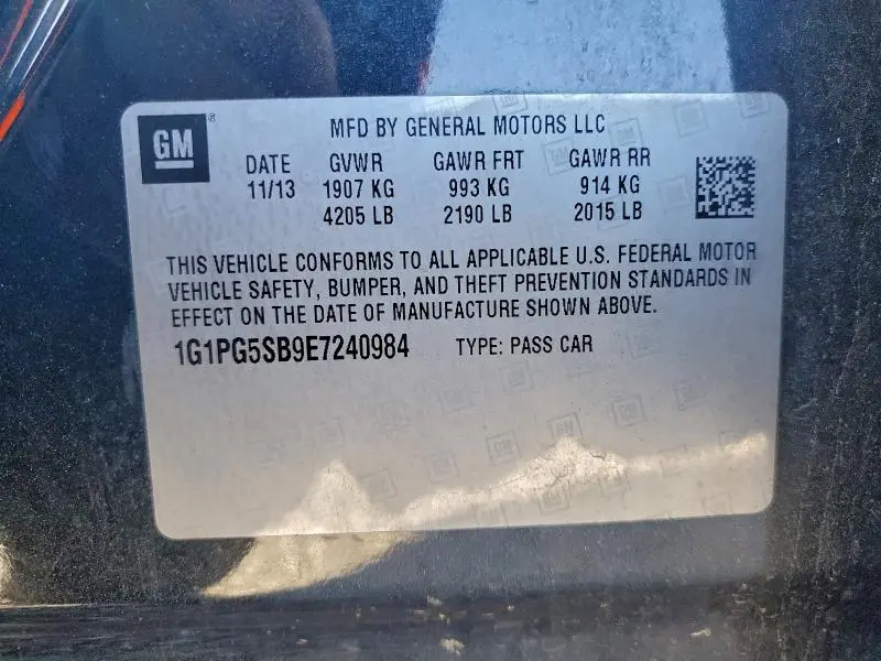 2014 CHEVROLET CRUZE LTZ  