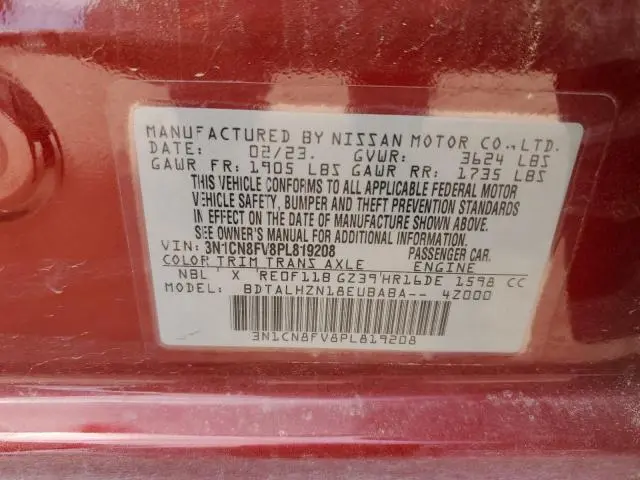 2023 NISSAN VERSA SR