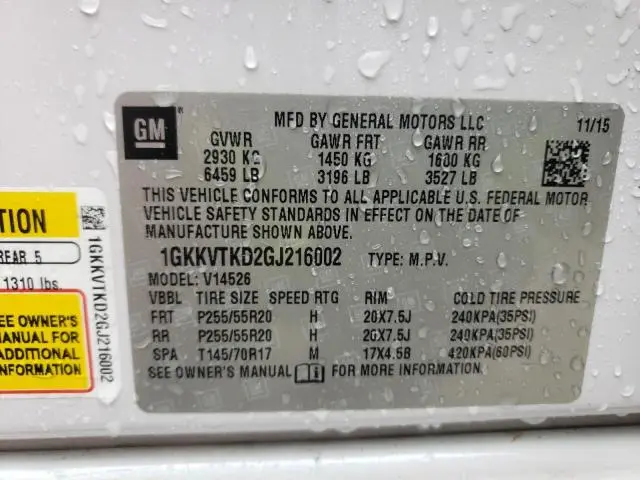 2016 GMC ACADIA DENALI  