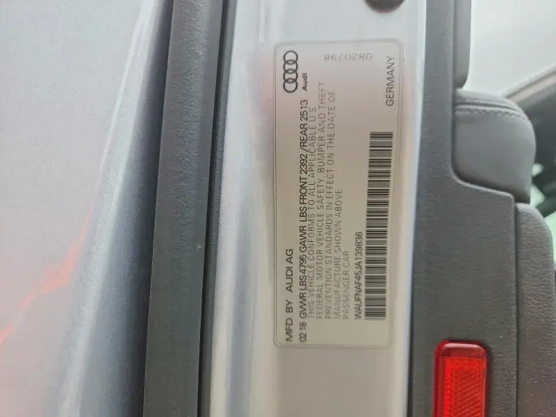 2018 AUDI A4 PRESTIGE  