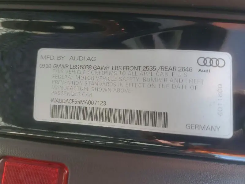 2021 AUDI A5 PREMIUM 45  
