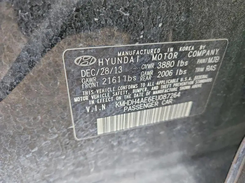 2014 HYUNDAI ELANTRA LIMITED  