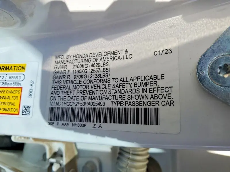 2023 HONDA ACCORD HYBRID SPORT  