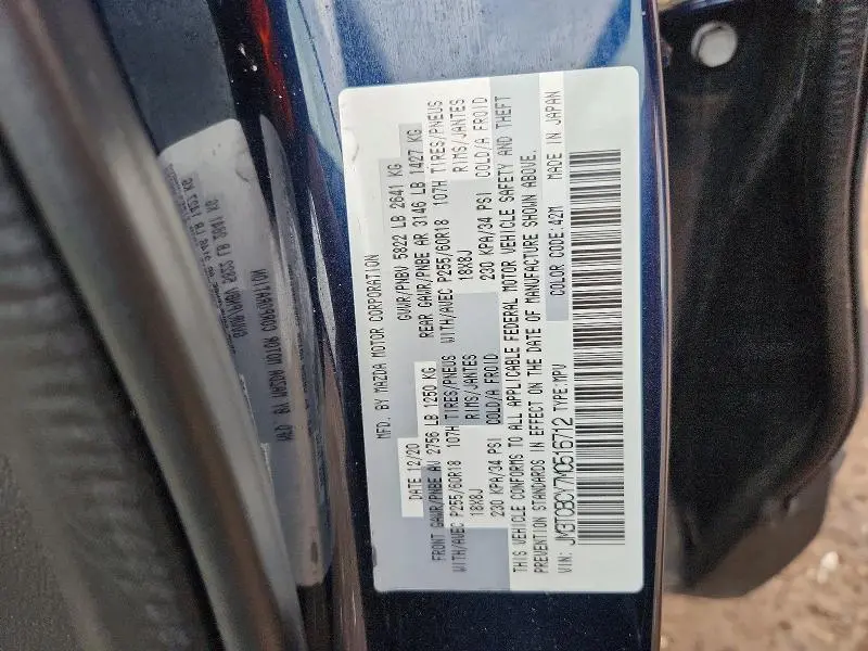 2021 MAZDA CX-9 TOURING  