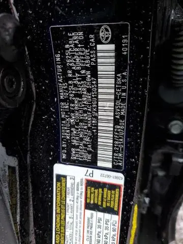 2016 TOYOTA CAMRY LE