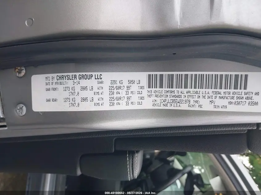 2014 JEEP CHEROKEE LATITUDE