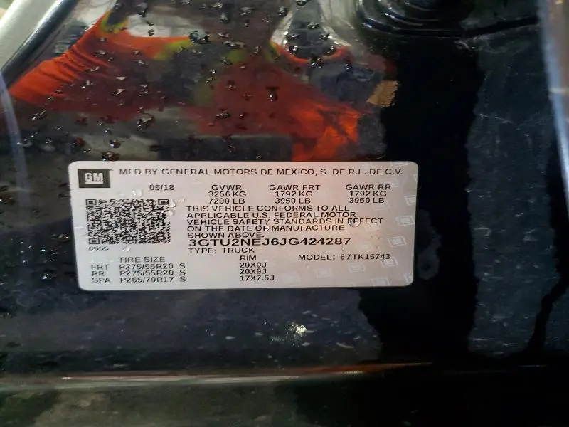 2018 GMC SIERRA K1500 SLT  