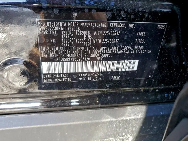 2025 TOYOTA RAV4 XLE  