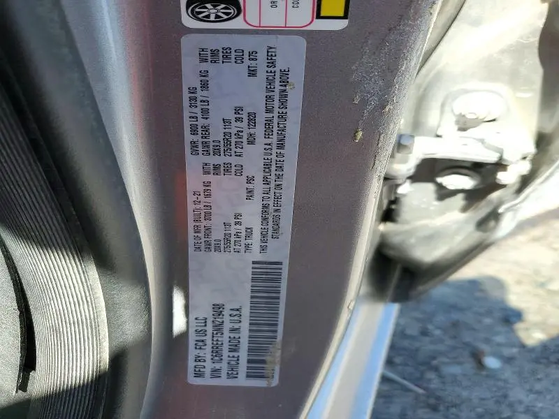 2022 RAM 1500 BIG HORN/LONE STAR  