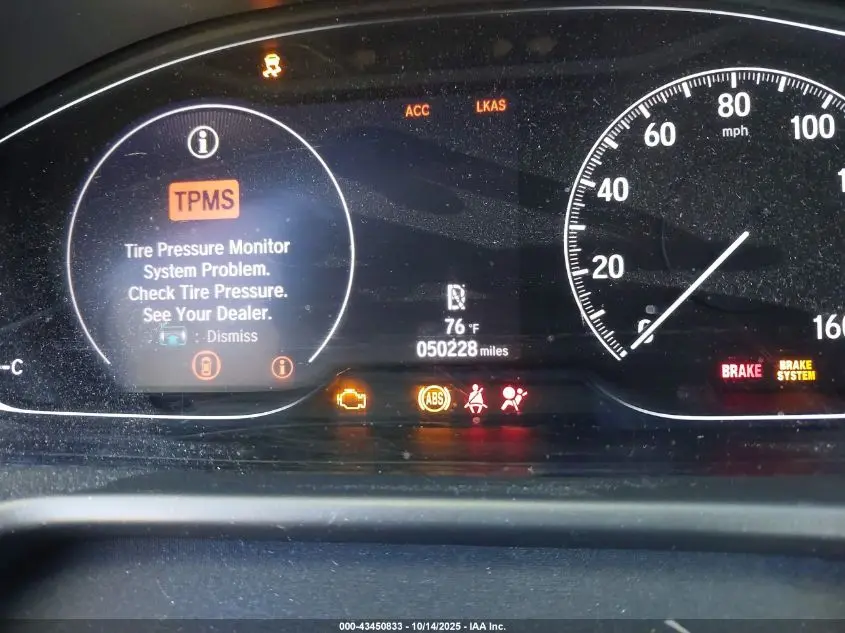 2019 HONDA ACCORD LX