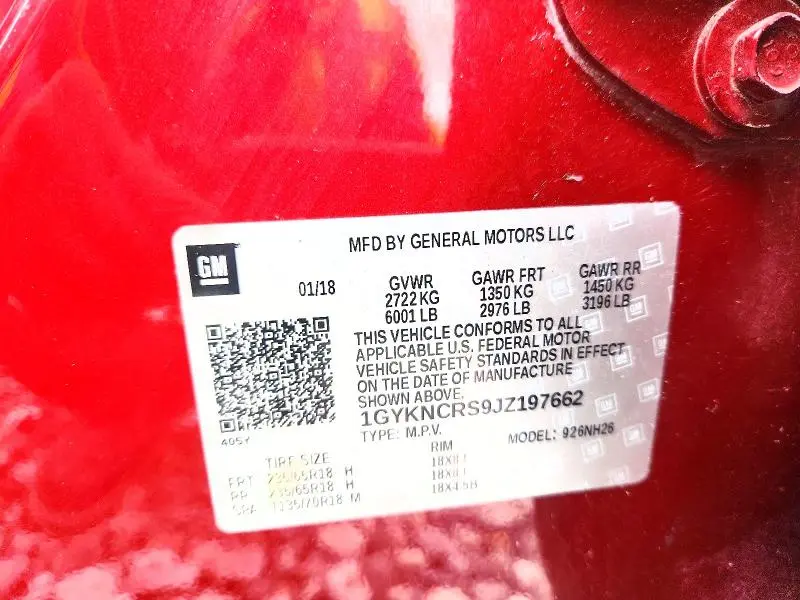 2018 CADILLAC XT5 LUXURY  