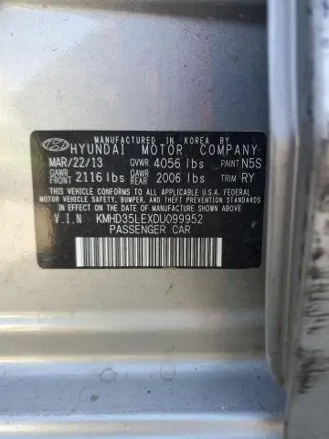 2013 HYUNDAI ELANTRA GT   