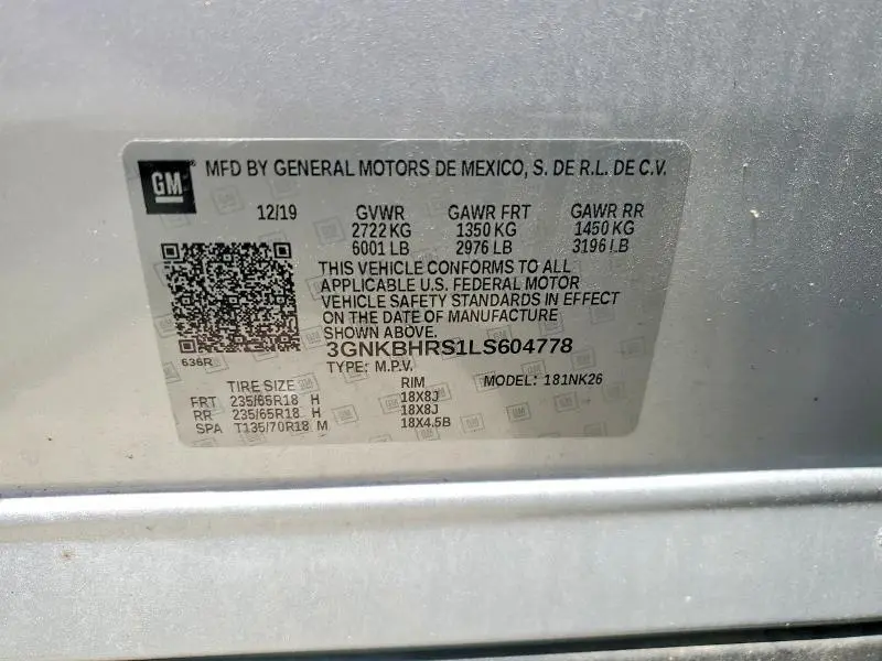 2020 CHEVROLET BLAZER 2LT  