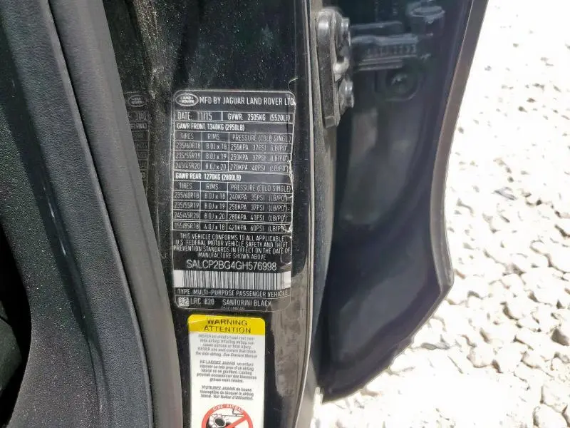 2016 LAND ROVER DISCOVERY SPORT SE  