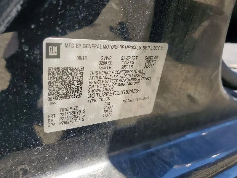 2018 GMC SIERRA K1500 DENALI  