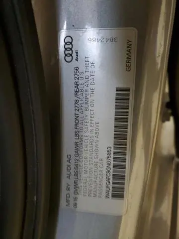 2016 AUDI A6 PREMIUM PLUS  