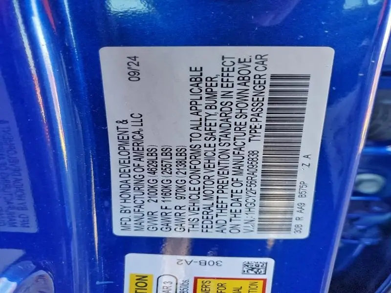 2024 HONDA ACCORD HYBRID SPORT  