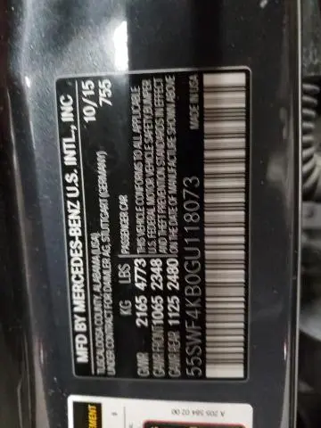 2016 MERCEDES-BENZ C 300 4MATIC  