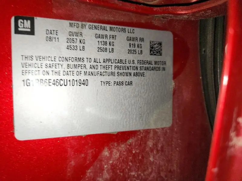 2012 CHEVROLET VOLT   