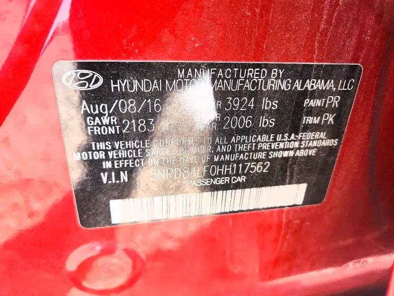2017 HYUNDAI ELANTRA SE  