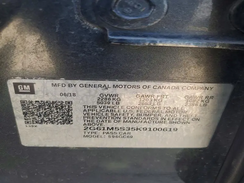 2019 CADILLAC XTS LUXURY  