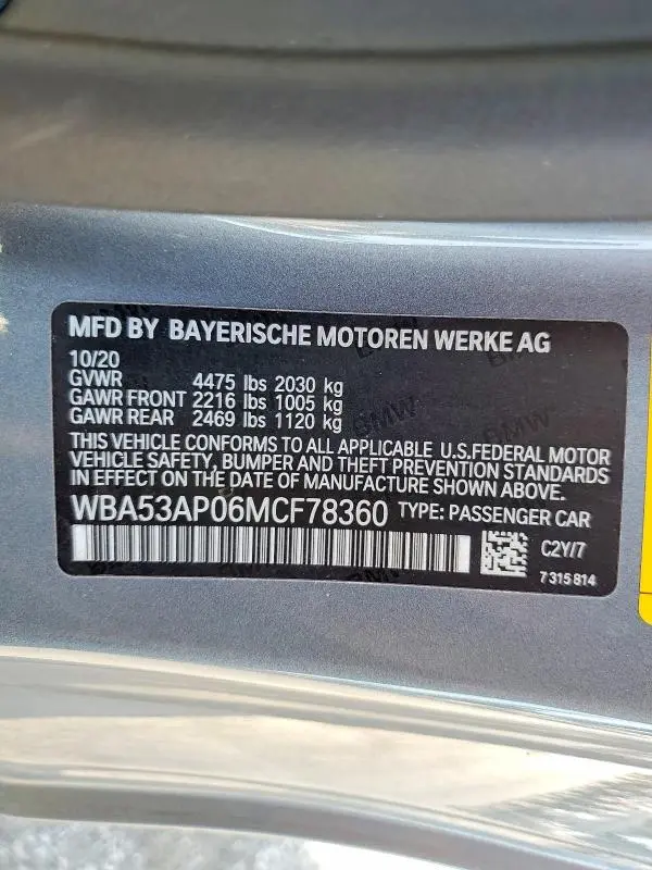 2021 BMW 430I   