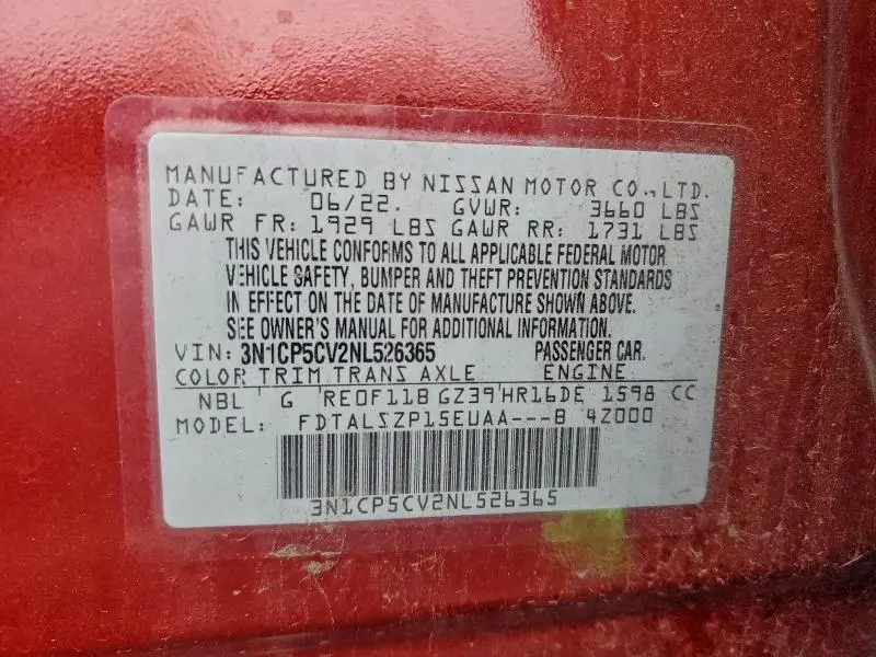 2022 NISSAN KICKS SV  