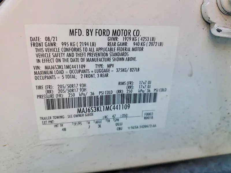 2021 FORD ECOSPORT TITANIUM  