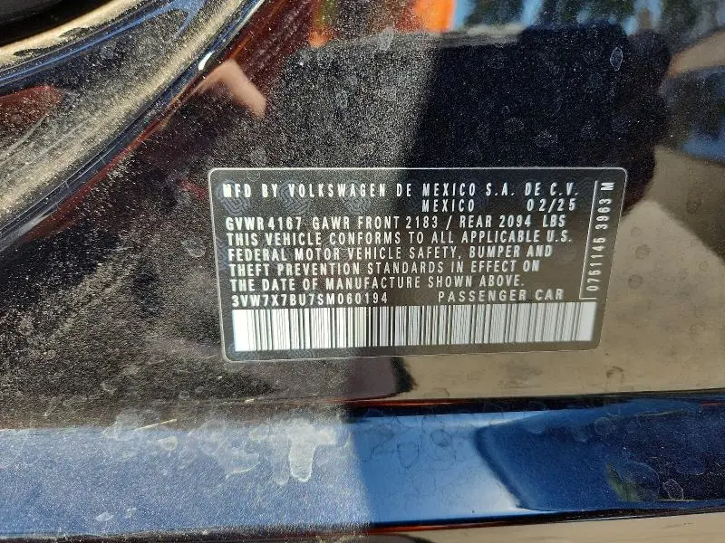 2025 VOLKSWAGEN JETTA SE  