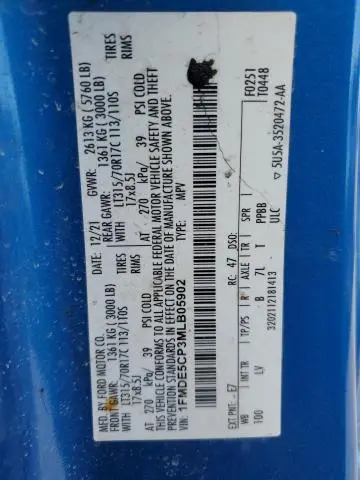 2021 FORD BRONCO BASE  