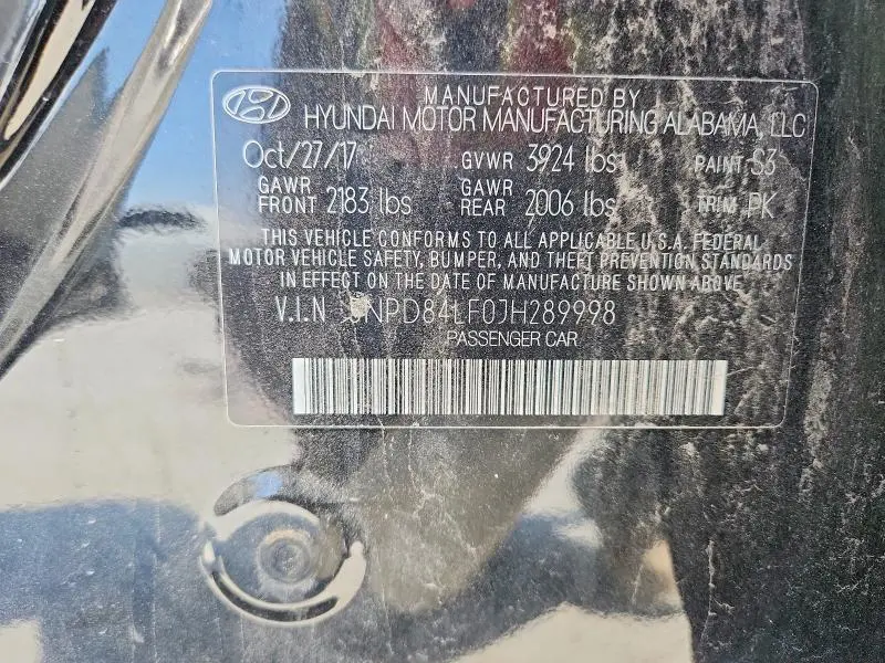 2018 HYUNDAI ELANTRA VALUE EDITION  