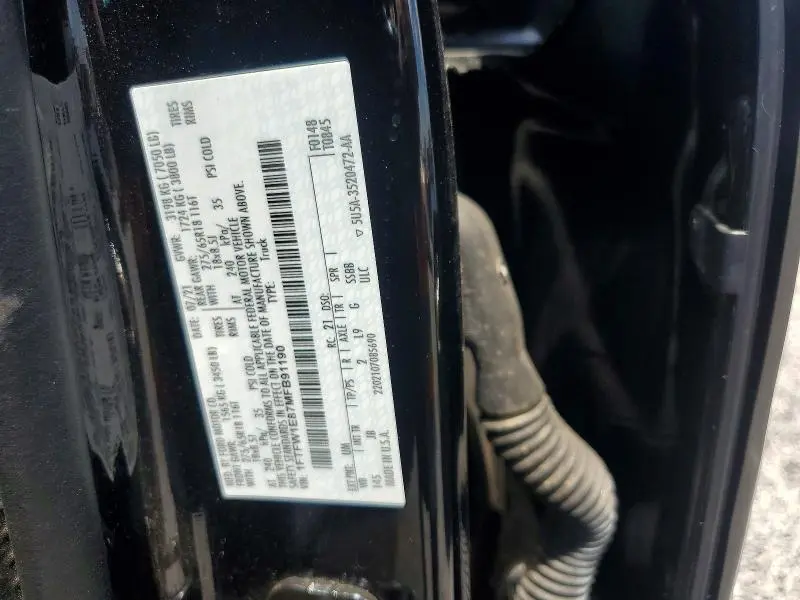 2021 FORD F150 SUPERCREW  