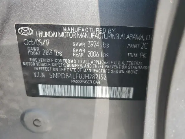 2018 HYUNDAI ELANTRA SEL  