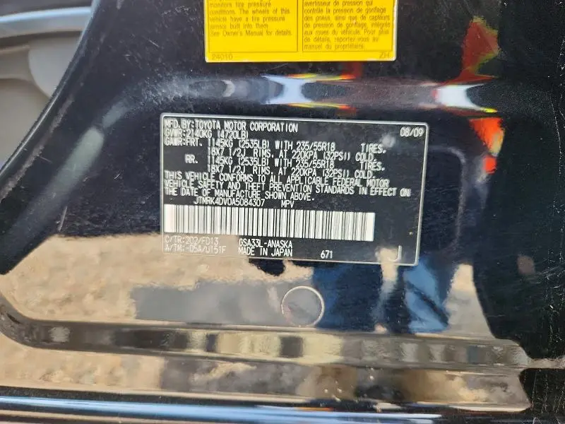 2010 TOYOTA RAV4 SPORT  