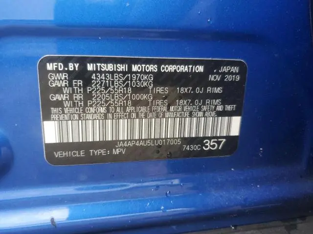 2020 MITSUBISHI OUTLANDER SPORT SE