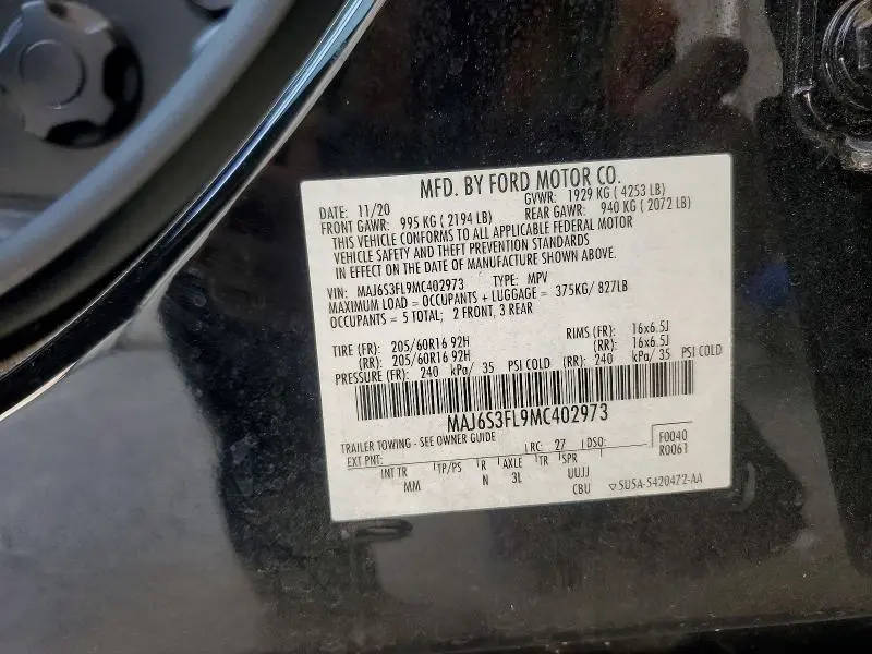 2021 FORD ECOSPORT S  