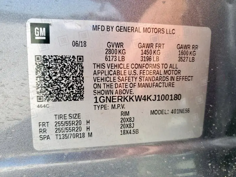 2019 CHEVROLET TRAVERSE PREMIER  