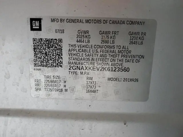 2019 CHEVROLET EQUINOX LT  